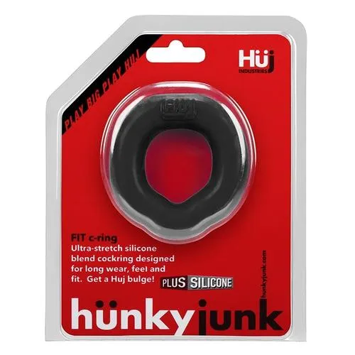 Male Sex Toys HunkyJunk HunkyJunk Fit Ergo Longwear Cock Ring Tar