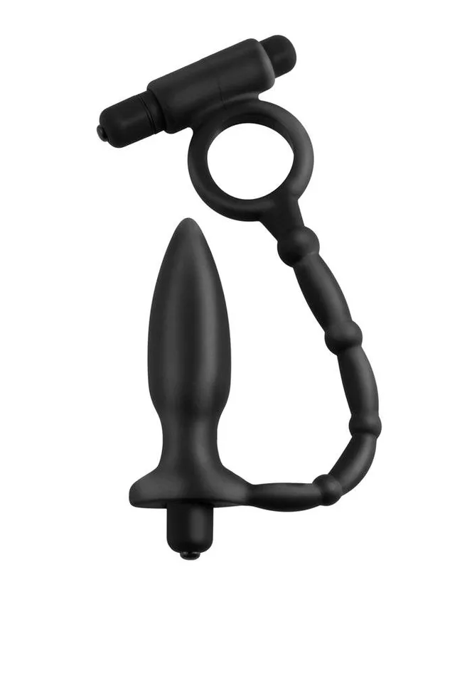 Male Sex Toys Pipedream Pipedream Anal Fantasy Vibrating AssKicker Plug with Cock Ring Black Male Sex Toys Pipedream Pipedream Anal Fantasy Vibrating AssKicker Plug with Cock Ring Black