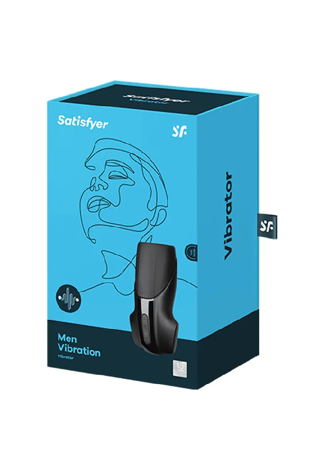 Male Sex Toys Satisfyer Mens Vibrating Masturbator Black Satisfyer