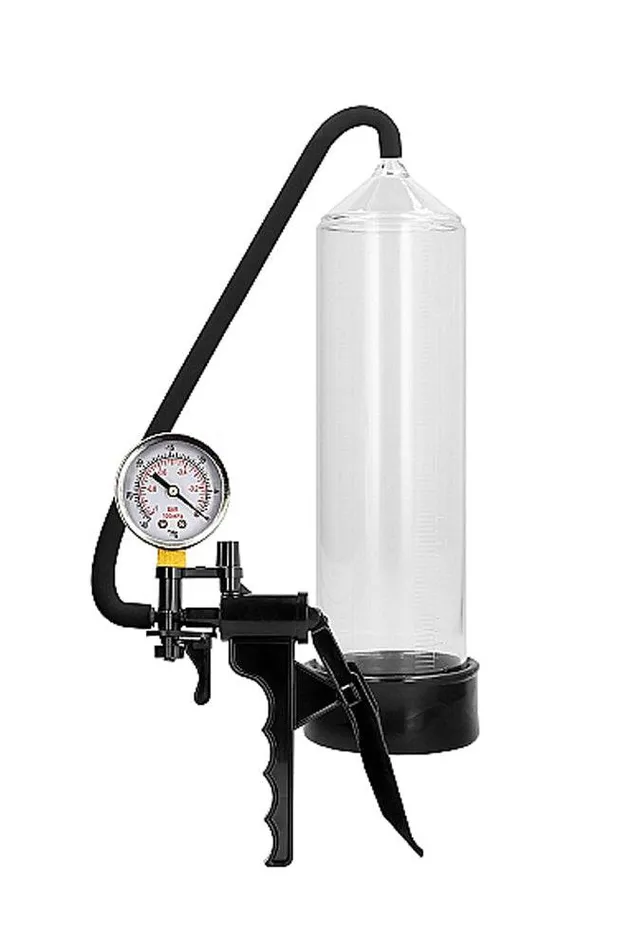 Male Sex Toys Shots Toys Pumped Elite Beginner Penis Pump With PSI Gauge Clear Shots Toys Male Sex Toys Shots Toys Pumped Elite Beginner Penis Pump With PSI Gauge Clear Shots Toys