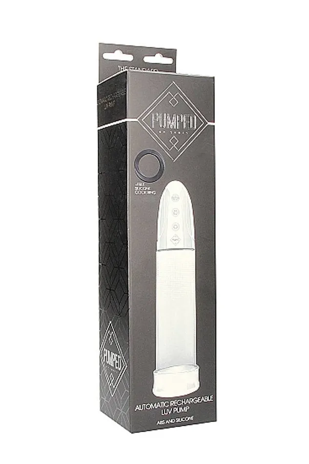 Male Sex Toys Shots Toys Shots Toys Pumped Automatic Rechargeable Luv Penis Pump Clear