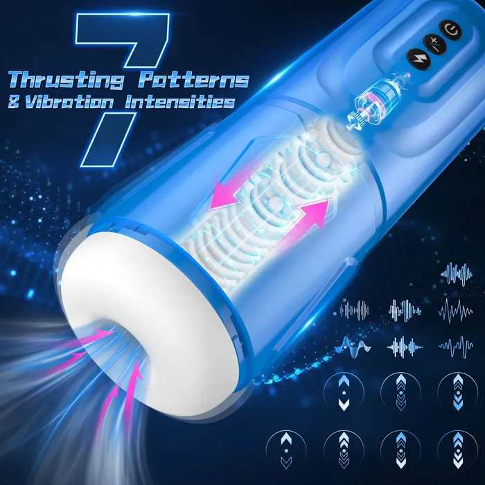 Male Sex Toys Thrusting Male Masturbator with Vibration Amovibe