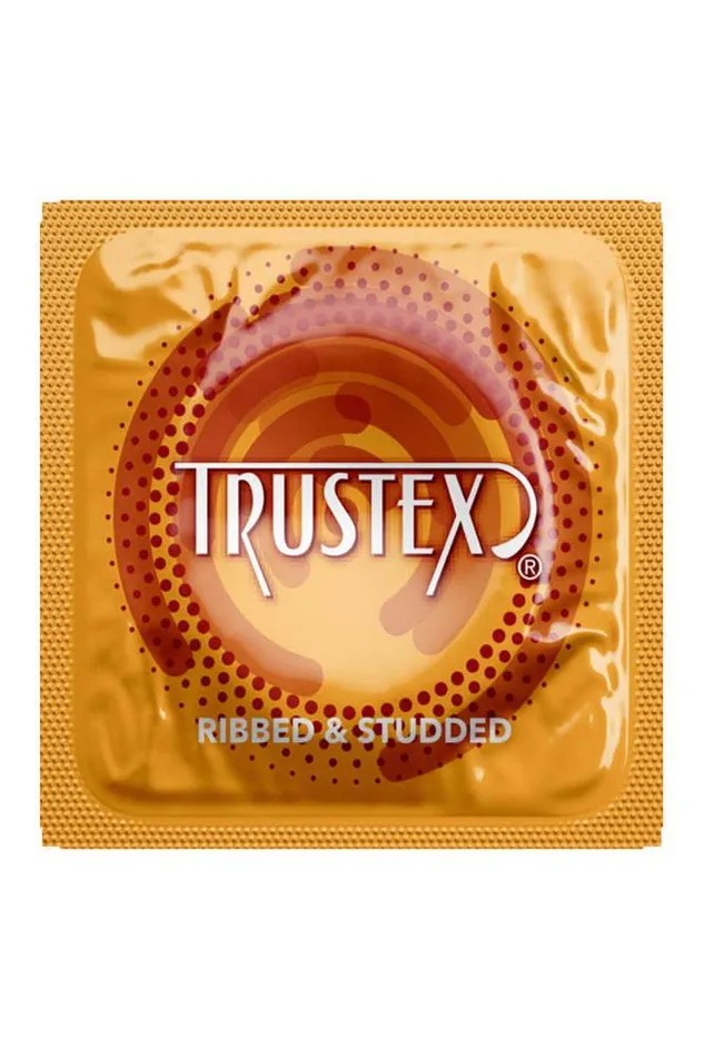 Male Sex Toys Trustex Trustex Ribbed and Studded Condom