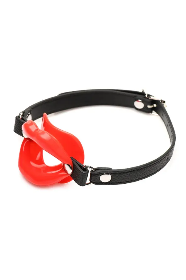 Male Sex Toys XR Brands XR Brands Master Series Juicy Lips Silicone Open Mouth Gag Male Sex Toys XR Brands XR Brands Master Series Juicy Lips Silicone Open Mouth Gag