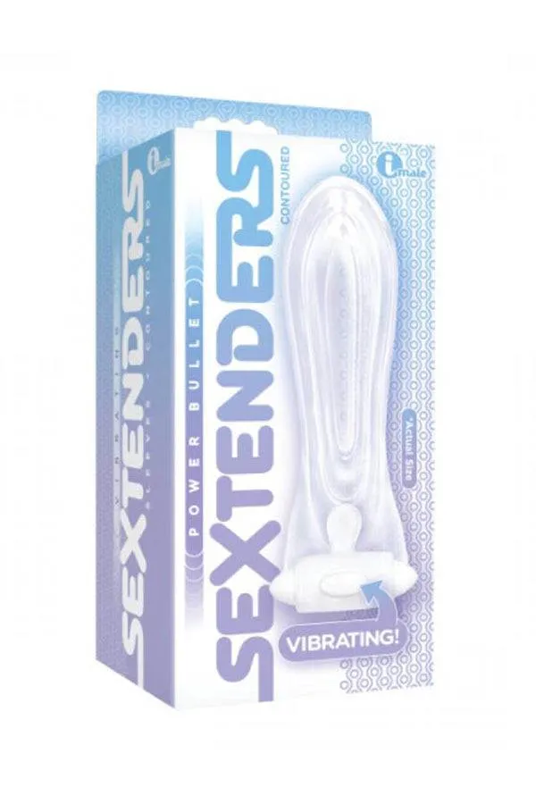 MJM Male Sex Toys Icon Brands Sextenders Vibrating Contoured Stroker Clear
