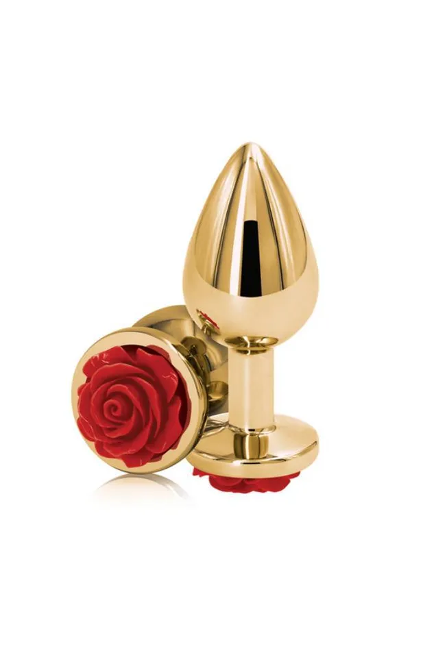 NS Novelties Anal NS Novelties Rear Assets Aluminum Butt Plug GoldRed 35 Inch NS Novelties Anal NS Novelties Rear Assets Aluminum Butt Plug GoldRed 35 Inch
