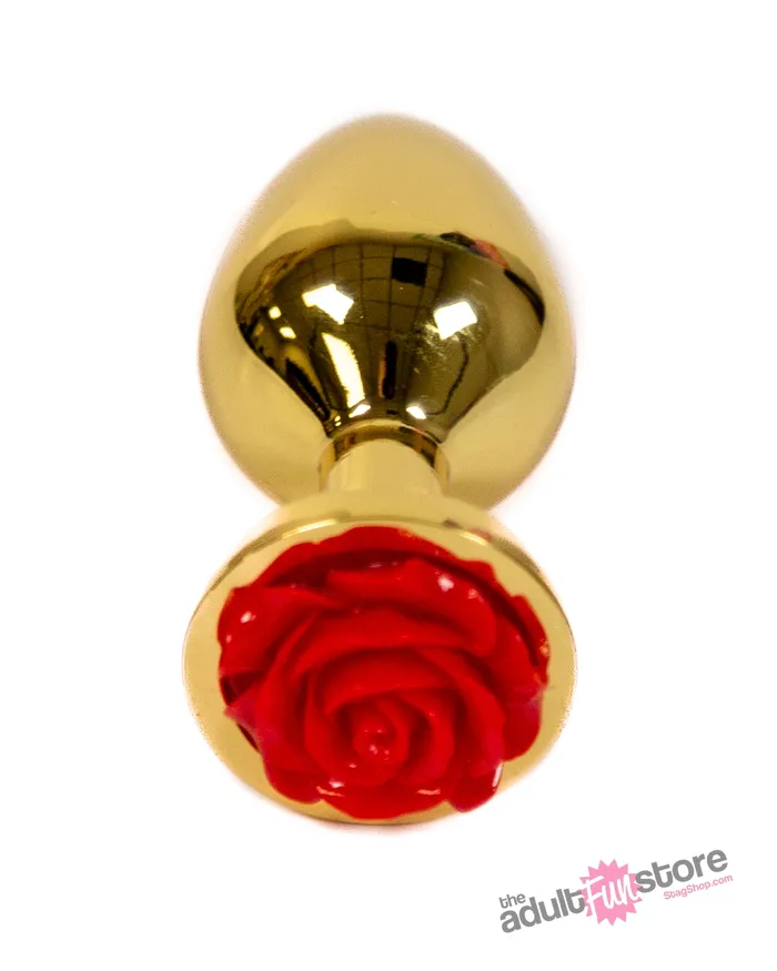 NS Novelties Anal NS Novelties Rear Assets Aluminum Butt Plug GoldRed 35 Inch