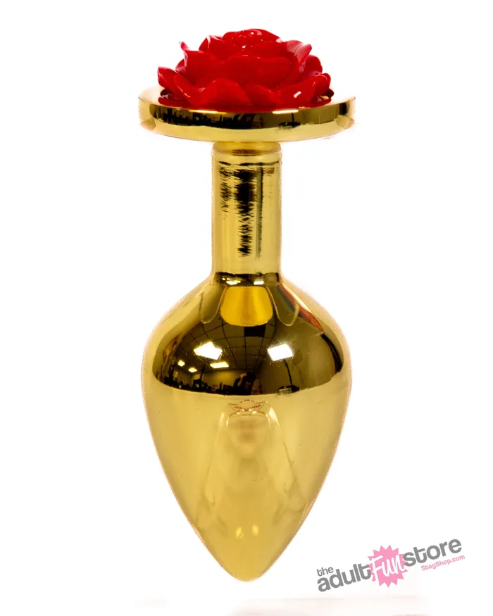 NS Novelties Anal NS Novelties Rear Assets Aluminum Butt Plug GoldRed 35 Inch