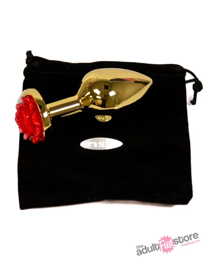 NS Novelties Anal NS Novelties Rear Assets Aluminum Butt Plug GoldRed 35 Inch