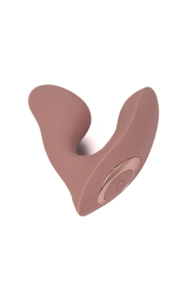 NS Novelties Desire Demure Dual Stimulation Wearable Vibrator Autumn Rose NS Novelties Vibrators