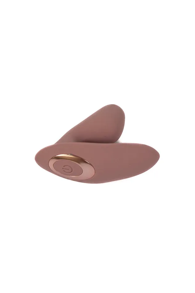 NS Novelties Desire Demure Dual Stimulation Wearable Vibrator Autumn Rose NS Novelties Vibrators