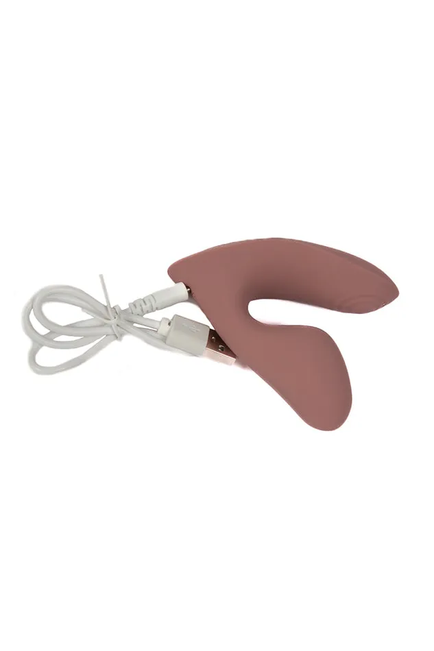 NS Novelties Desire Demure Dual Stimulation Wearable Vibrator Autumn Rose NS Novelties Vibrators