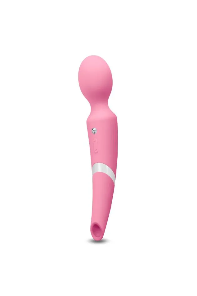 NS Novelties Sugar Pop Aurora DualEnded Wand Vibrator Pink NS Novelties Vibrators