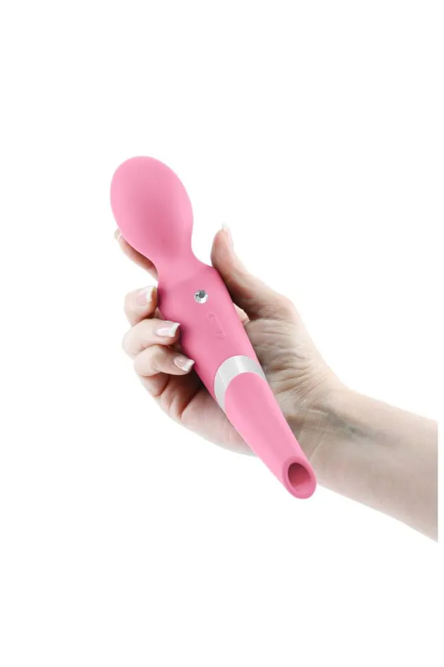 NS Novelties Sugar Pop Aurora DualEnded Wand Vibrator Pink NS Novelties Vibrators