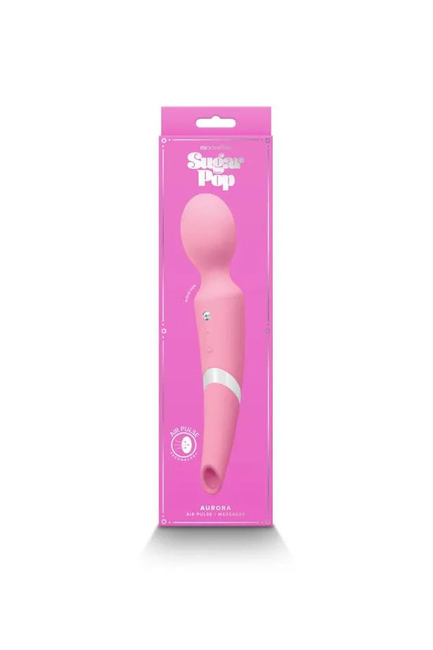 NS Novelties Sugar Pop Aurora DualEnded Wand Vibrator Pink NS Novelties Vibrators