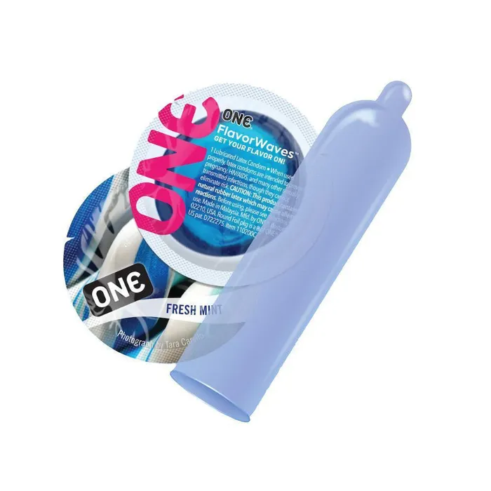 ONE Fresh Mint Flavored Condoms ONE Vibrators
