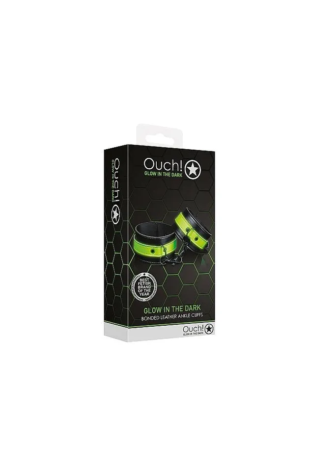 Ouch by Shots Toys Glow Handcuffs Glow in the Dark Shots Toys Dildos