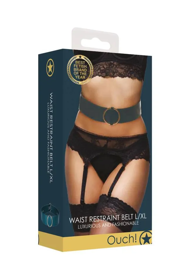 Ouch by Shots Toys Halo Waist Belt Green Shots Toys Vibrators