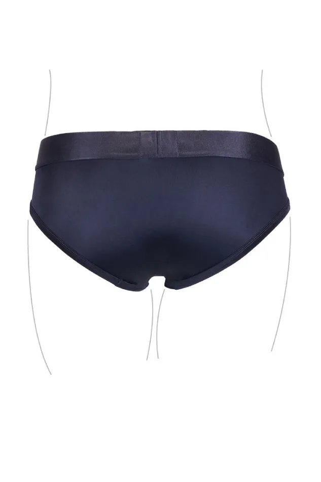 Ouch by Shots Toys Vibrating Strapon Highcut Brief Black Various Sizes Shots Toys Female Sex Toys