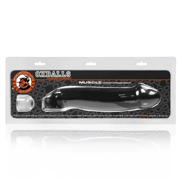 Oxballs Muscle Cock Sheath Black OXBALLS Dildos