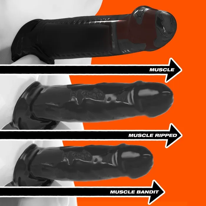 Oxballs Muscle Cock Sheath Black OXBALLS Dildos