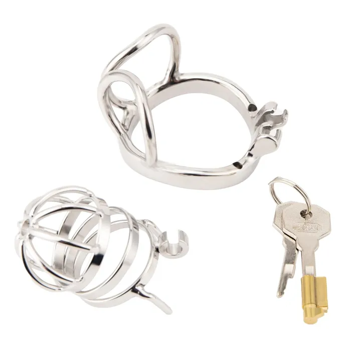 Oxyshop Male Sex Toys CH09V2 Steel Chastity with Balls Support