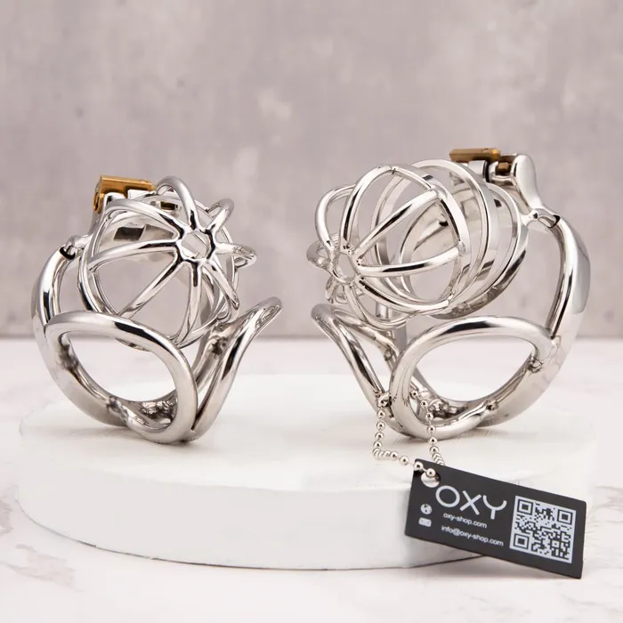 Oxyshop Male Sex Toys CH09V2 Steel Chastity with Balls Support