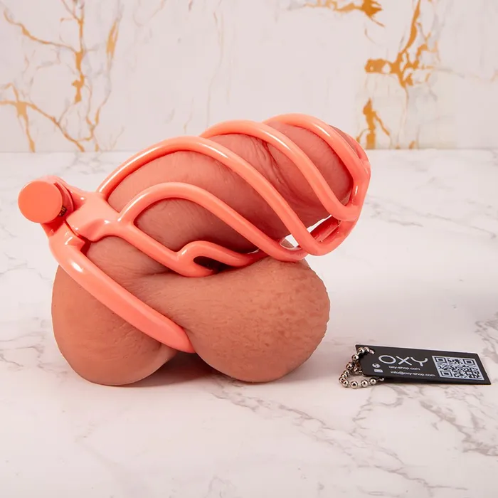 Oxyshop Male Sex Toys Twisted Manhood 3D printed Chastity Device