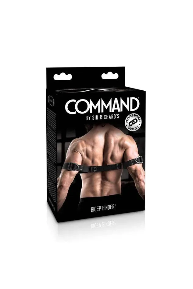 Pipedream Command by Sir Richards Bicep Binder Cuffs Black Pipedream Anal