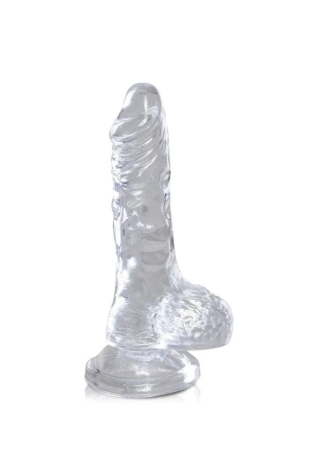 Pipedream Dildos Pipedream King Cock Realistic Dildo with Balls 5 inch Clear Pipedream Dildos Pipedream King Cock Realistic Dildo with Balls 5 inch Clear