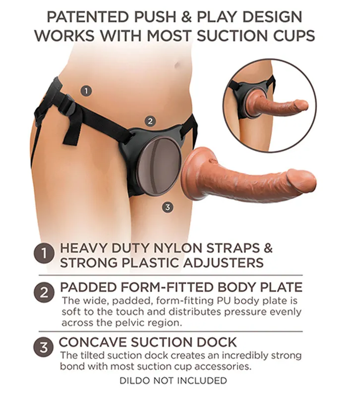 PipeDream Female Sex Toys Comfy Body Dock Strap On Harness