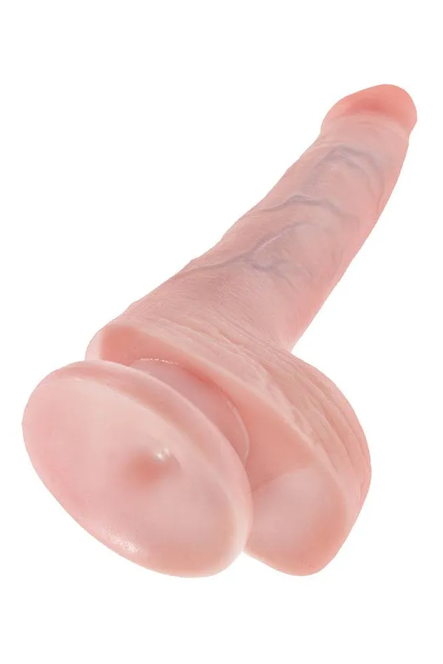 Pipedream King Cock Realistic Dildo with Balls 6 inch Beige Pipedream Dildos