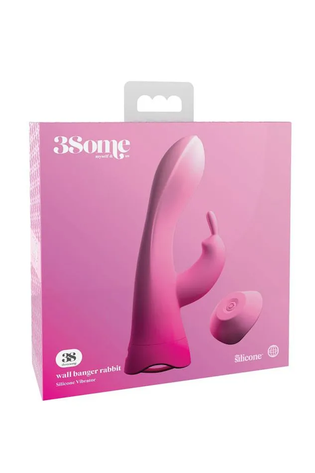 Pipedream Pipedream 3Some Wall Banger Rabbit Vibrator Pink Vibrators
