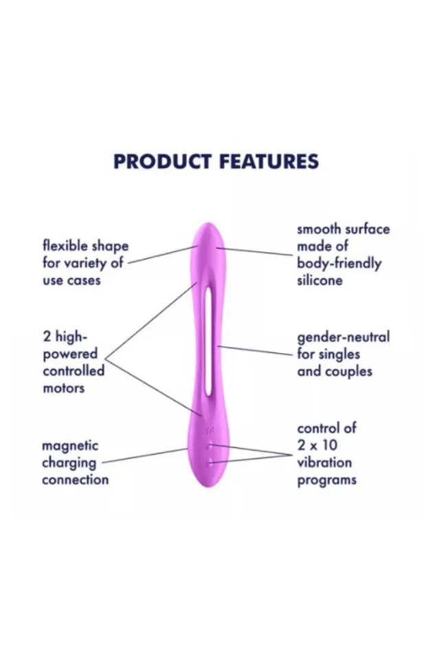 Satisfyer Vibrators Satisfyer Elastic Joy Bendable Vibrator Purple