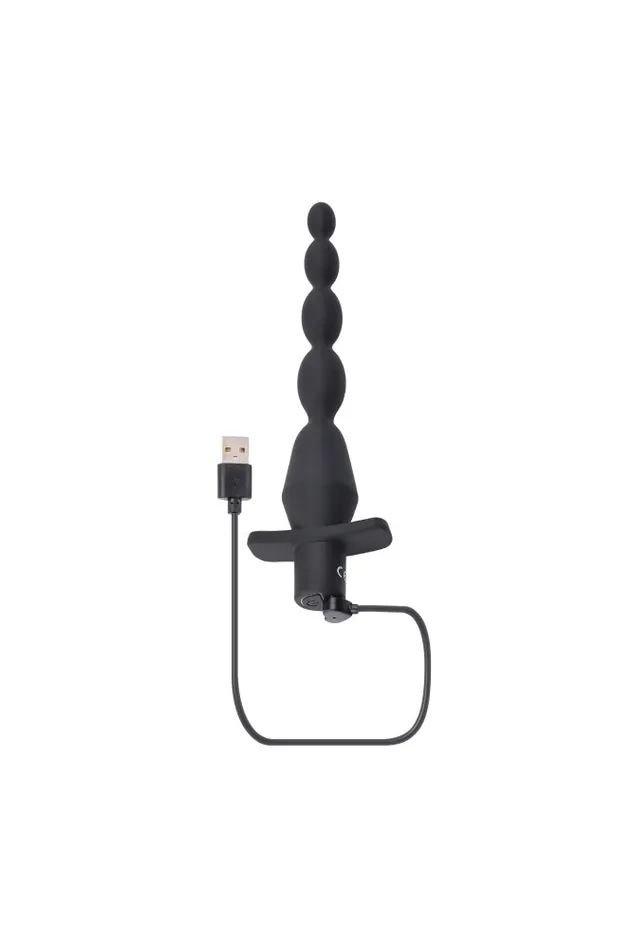 Selopa Vibrating Butt Beads Black Selopa Anal