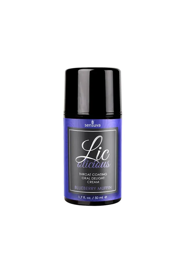 Sensuva Vibrators Sensuva Licolicious Throat Coating Cream 17oz Blueberry