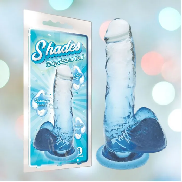 Shades 7 Gradient Jelly Dong Blue Shades Dildos