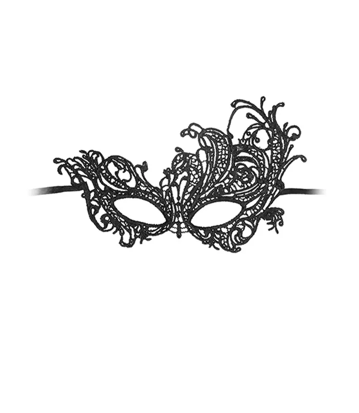 Shots America Anal Black White Lace Eye Mask