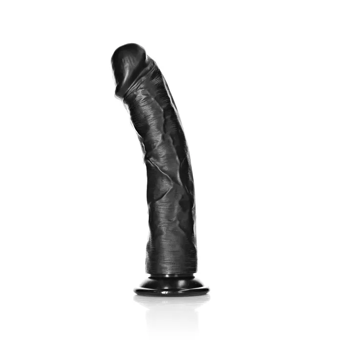 Shots Real Rock Realistic Curved Dildo 10 Inch Black Shots Toys Dildos