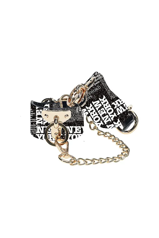 Shots Toys Anal Ouch International NY Collection Handcuffs BlackWhite