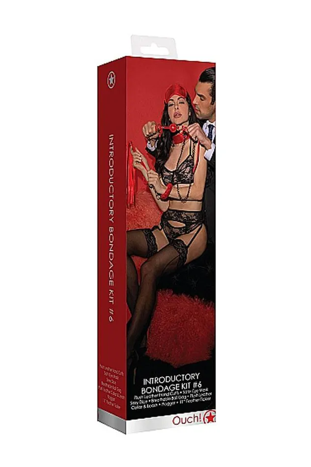 Shots Toys Couples Ouch by Shots Toys Introductory Bondage Kit 6 Red
