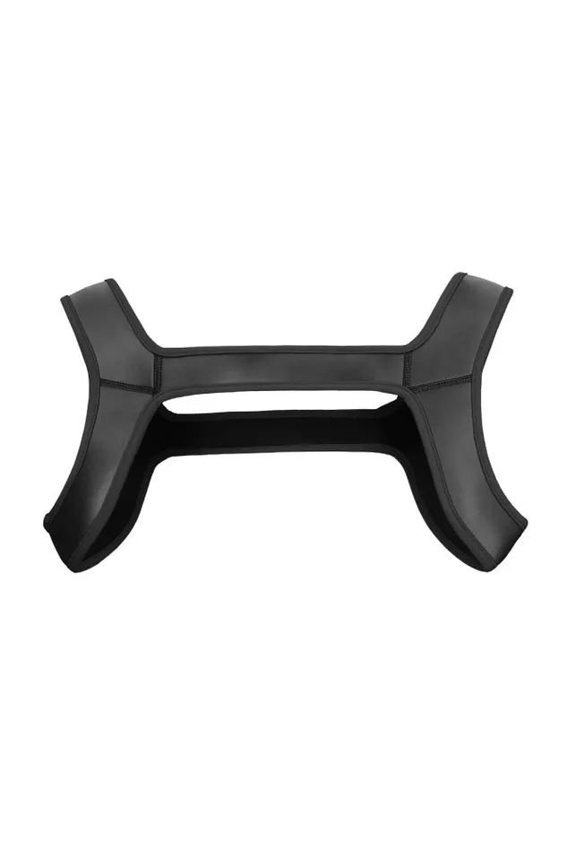 Shots Toys Couples Ouch by Shots Toys Puppy Play Neoprene Harness Black LXL