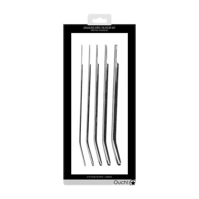 Shots Toys Dildos Shots Ouch Urethral Stainless Steel Dilator Set