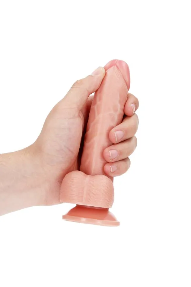 Shots Toys Dildos Shots Toys RealRock 6 Curved Dildo with Balls Various Colors