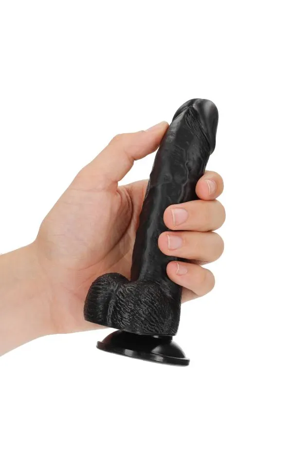 Shots Toys Dildos Shots Toys RealRock 6 Curved Dildo with Balls Various Colors