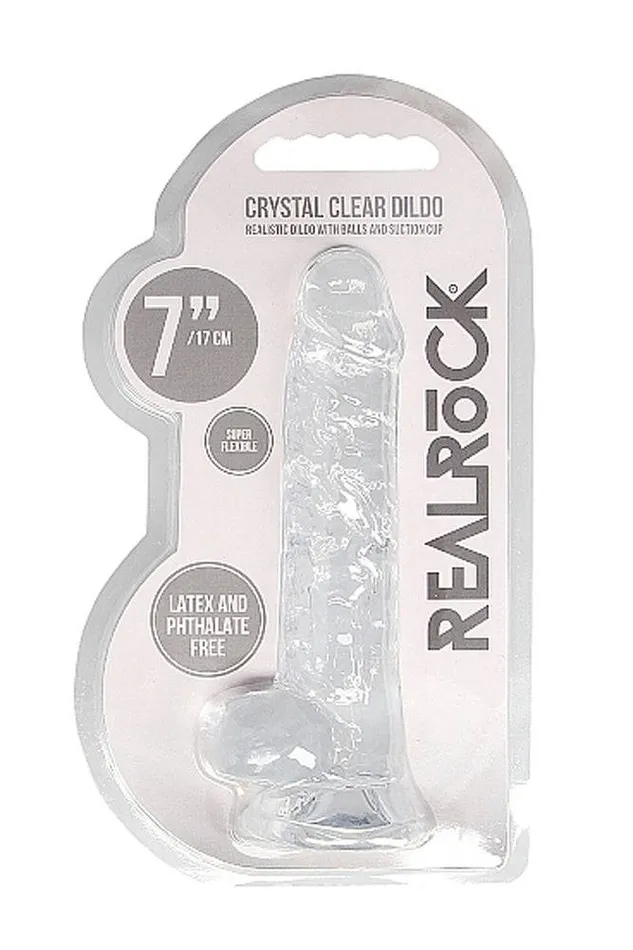 Shots Toys Shots Toys RealRock 7 Crystal Clear Dildo with Balls Assorted Dildos