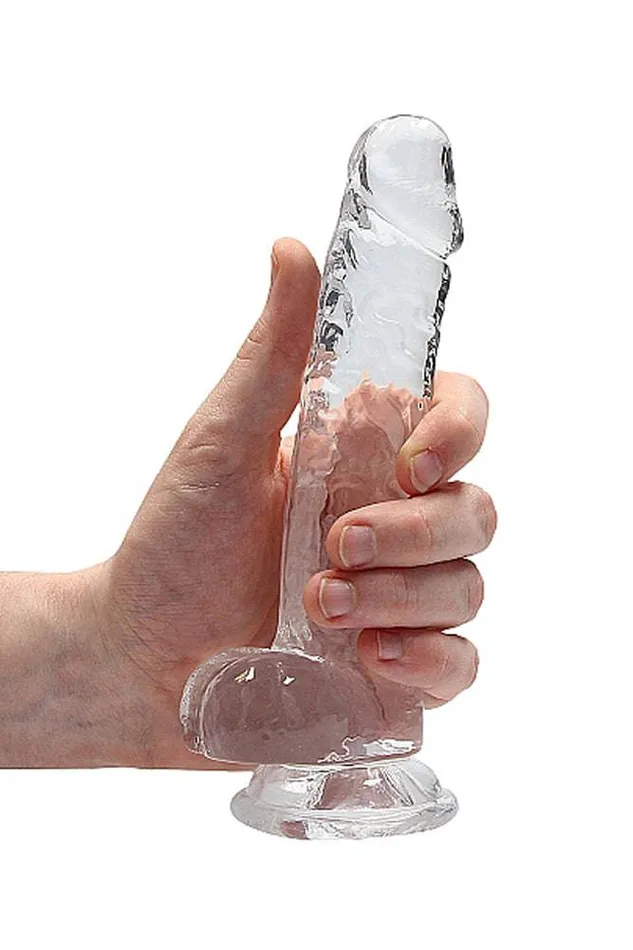 Shots Toys Shots Toys RealRock 7 Crystal Clear Dildo with Balls Assorted Dildos