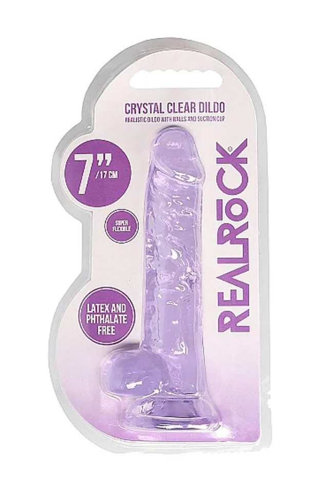 Shots Toys Shots Toys RealRock 7 Crystal Clear Dildo with Balls Assorted Dildos