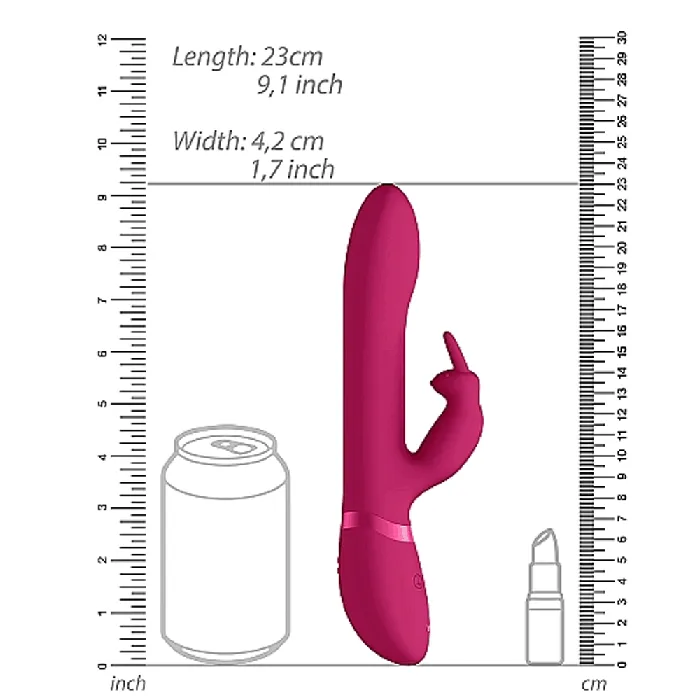 Shots Toys Vibrators Shots Vive Amoris Rabbit Vibrator Pink