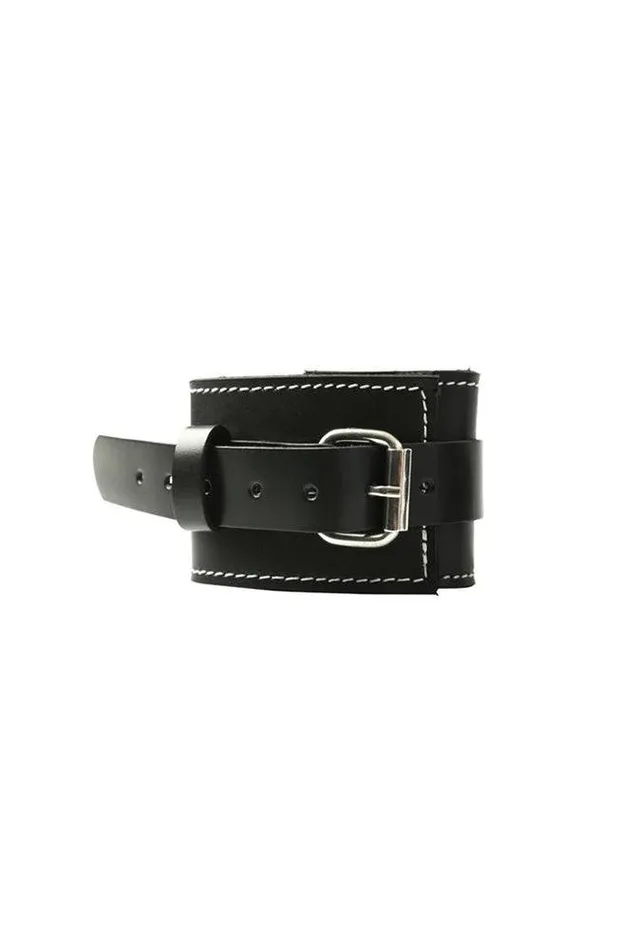 Sportsheets Edge Leather Wrist Restraints Black Sportsheets Restraints